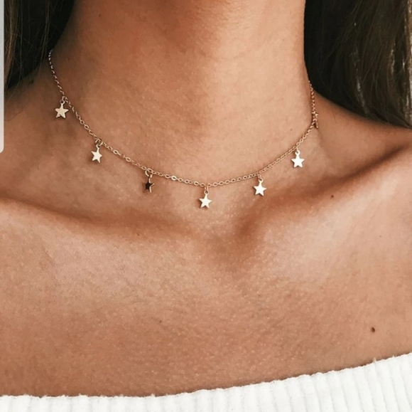 Nikkiwallflower Jewelry - *Blanche* Star Choker